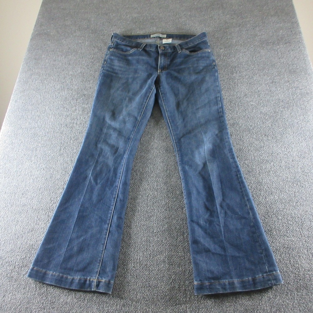 Gap Long And Lean Flare Jeans Womens 8 Blue Medium Wash Flared Denim Casual